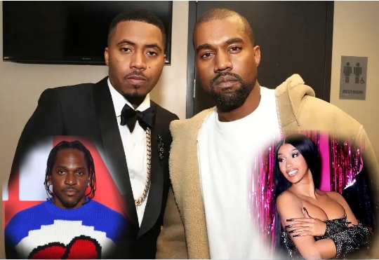 Nas, Pusha T & Cardi B Incurs Kanye West’s Wrath In Leaked Documentary